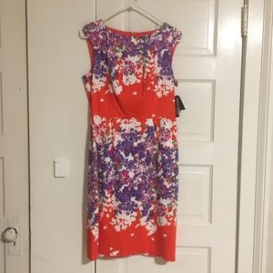 Adrianna Papell Floral Sheath Dress